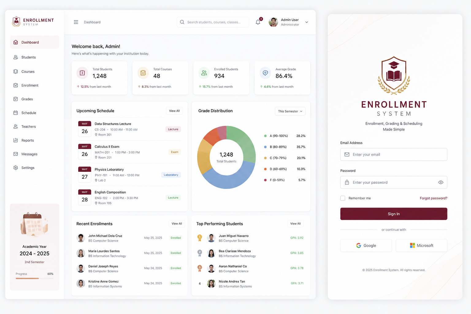 Enrollment system